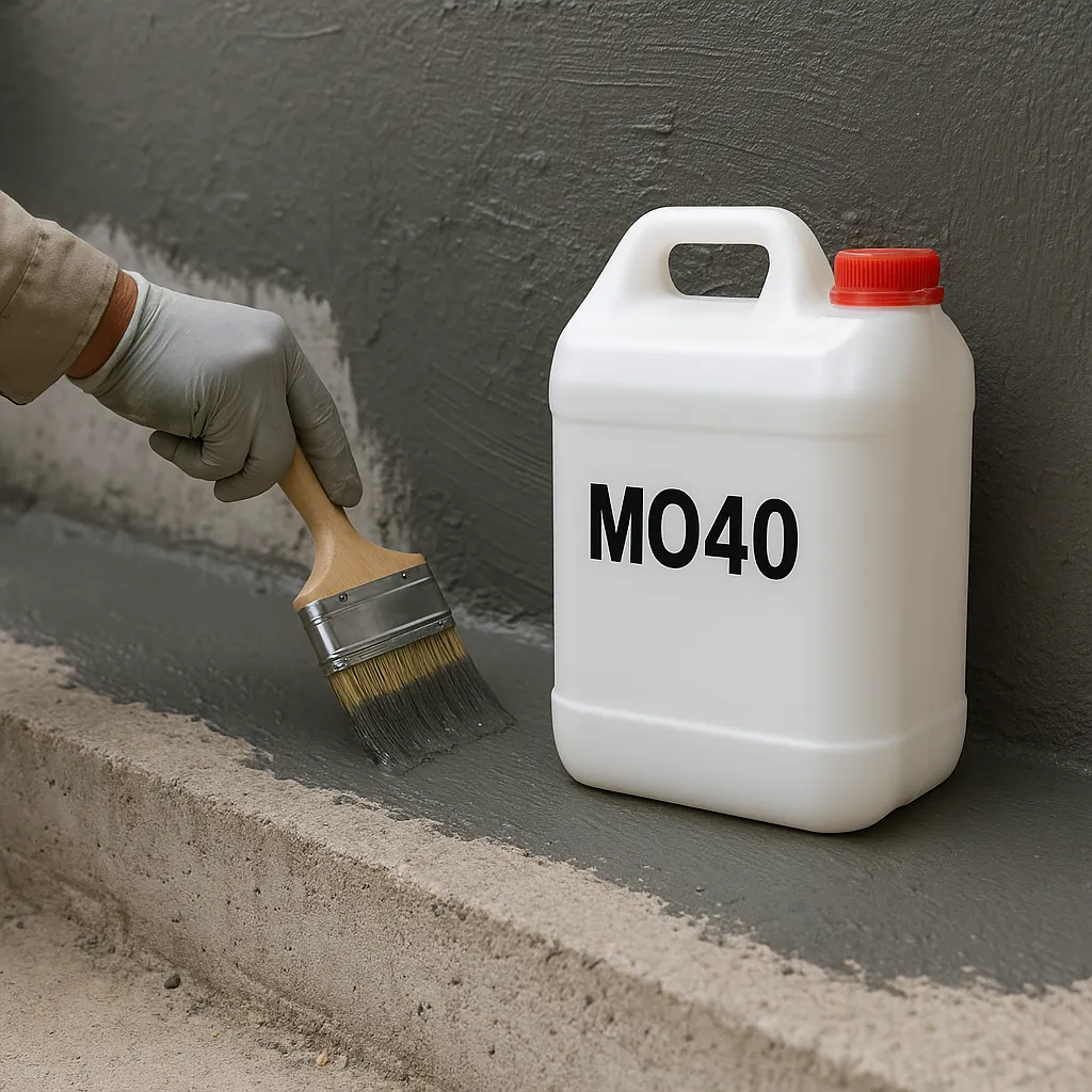 استفاده از چسب بتن آب بند MO40